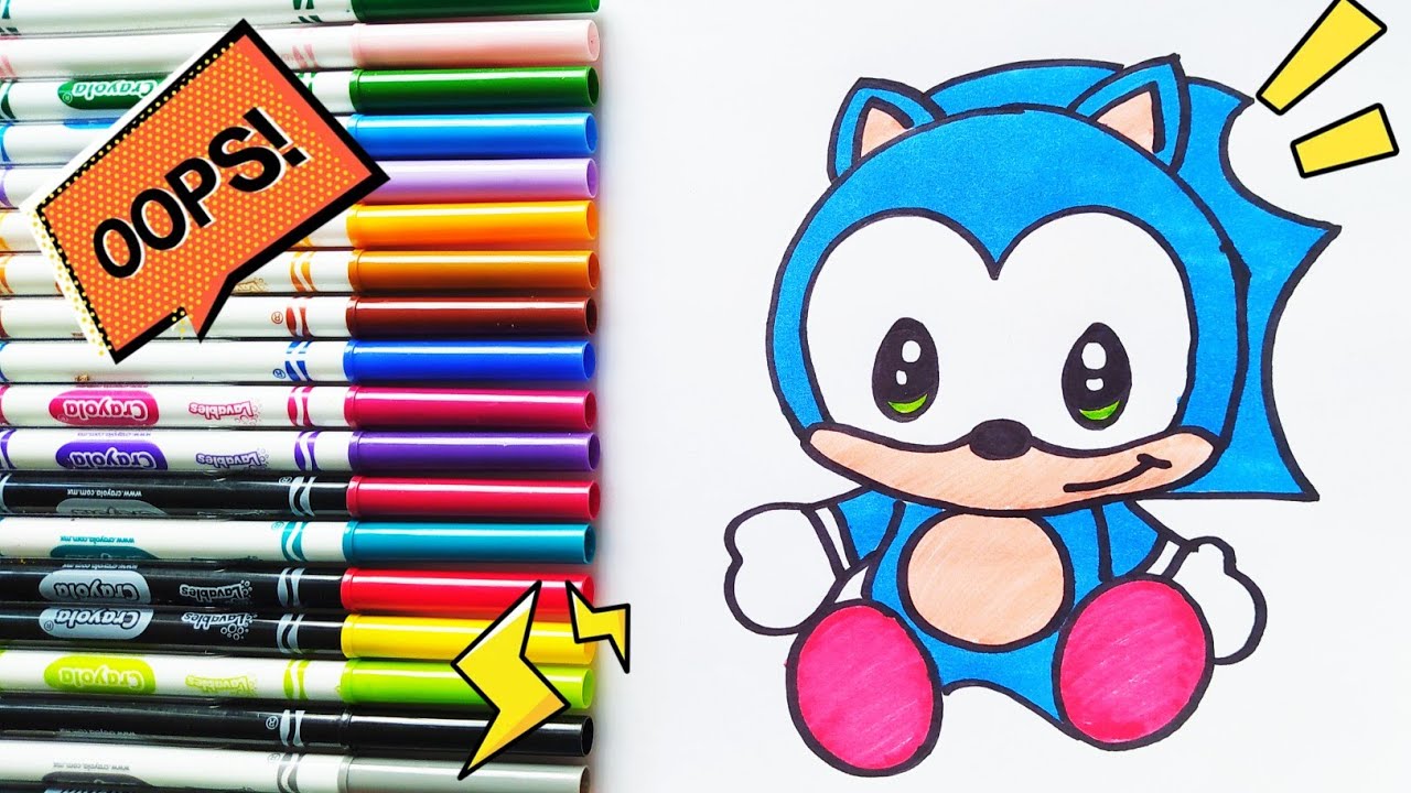 Cómo Dibujar A Sonic How To Draw Sonic Youtube