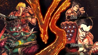 Match of the Equals !! Ryu/Ken VS Jin/Kazuya in Street Fighter X Tekken !!