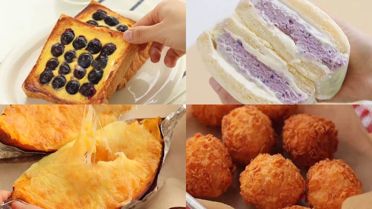 Satisfying Relaxing Video|Taro cheese sandwich Recipe|Asmr|Tiktok