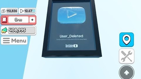 Opening my 100,000 subscriber play button in YouTube Simulator Z