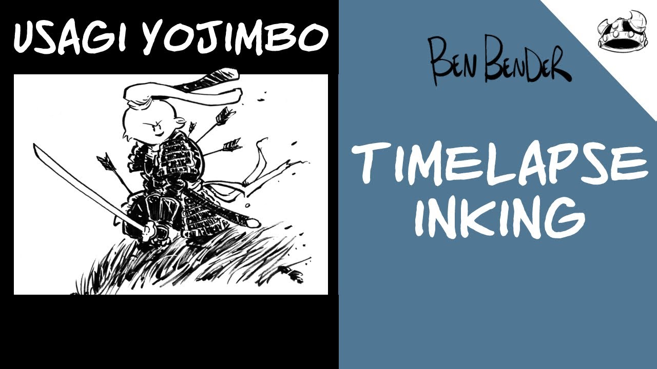 Usagi Yojimbo in Armor! Ink drawing of Stan Sakai's amazing comic book ...