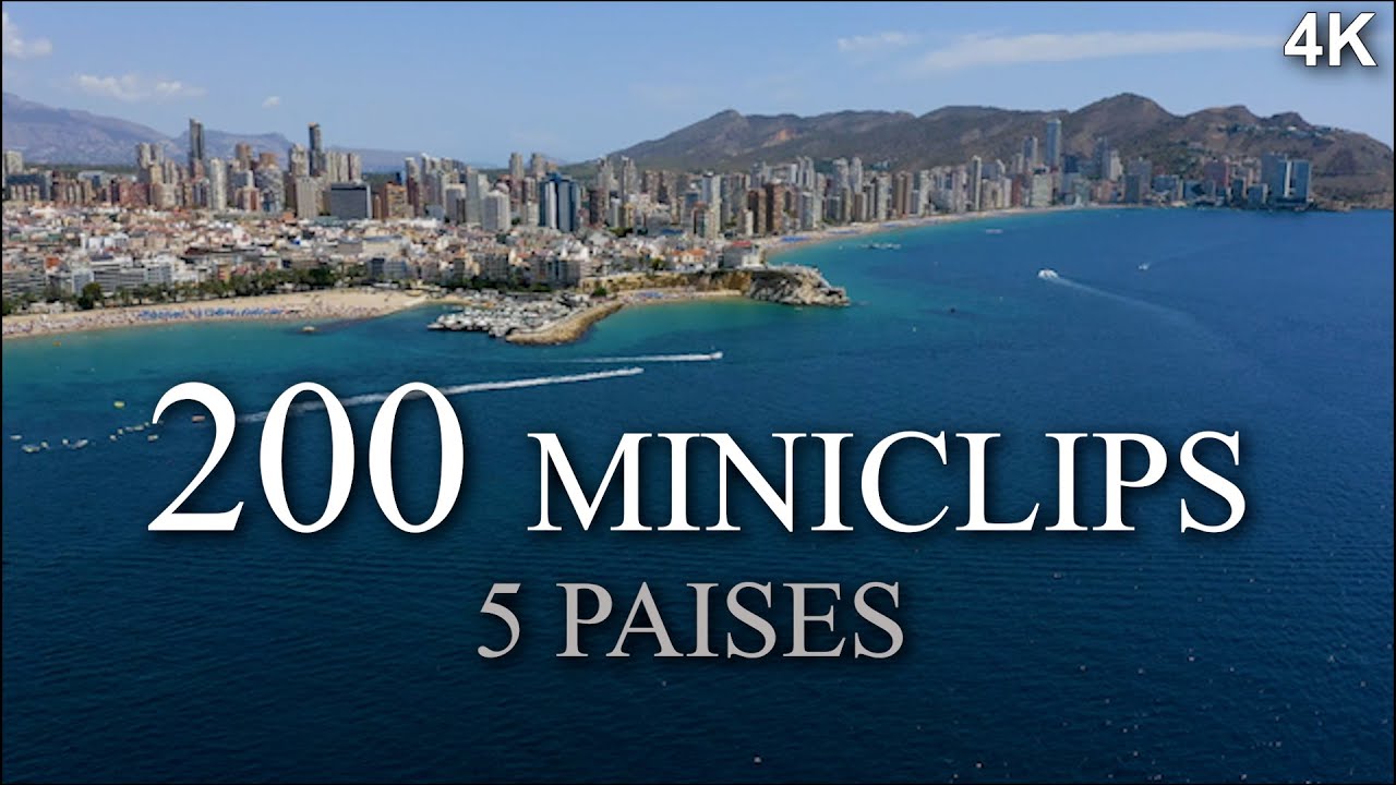 200 videoclips aéreos en secuencias de 6 seg. ISLANDIA, JORDANIA, ESPAÑA, PORTUGAL, ANDORRA. 4K-UHD.