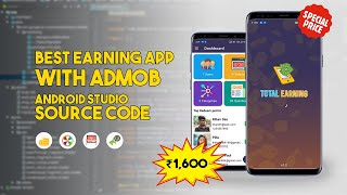 Earning App Source Code for Android Studio - Quiz, Video Watch, Lucky Wheel, Daily Points & More