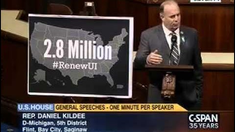 Congressman Dan Kildee Speaks on the House Floor About the Need to Renew UI