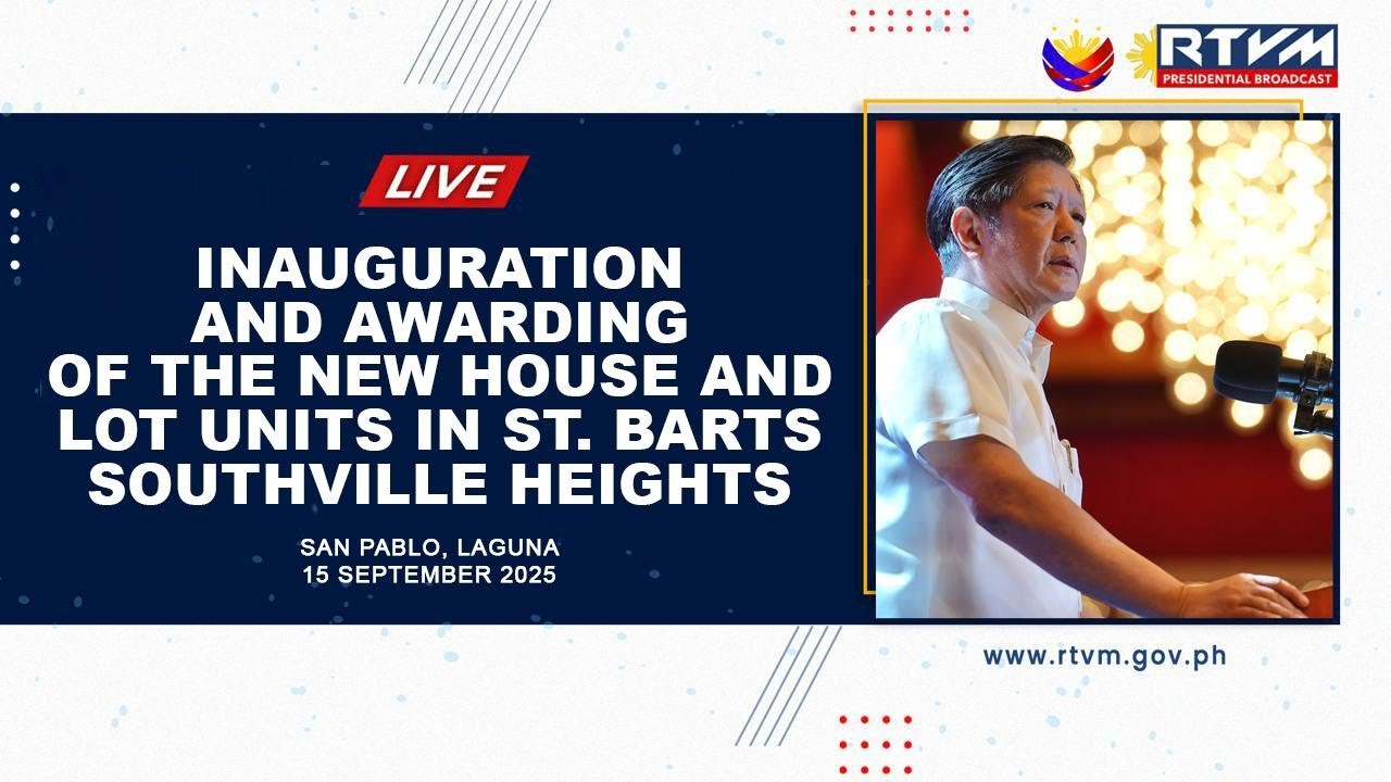 Inauguration and Awarding of New House and Lot Units at St. Barts Southville Heights 09/15/2025