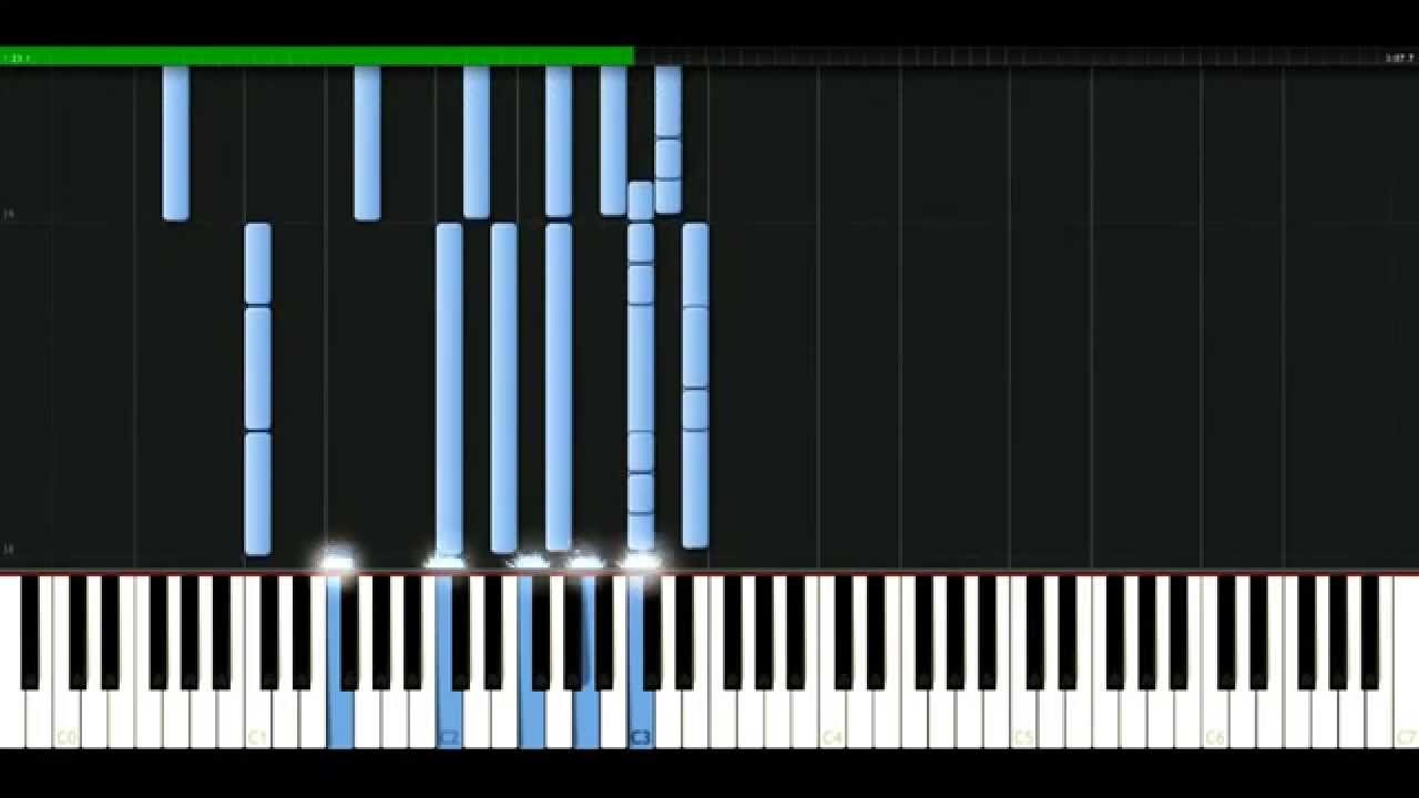 Jesse McCartney - Because you live [Piano Tutorial] Synthesia | passkeypiano