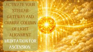 Activate your stellar gateway and chakra column of light alignment - Meditation for ascension