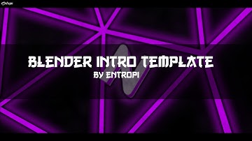 Blender Intro Template 6 | Sync | Spirals | Wireframe | Entropi