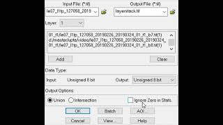How to layer stack the Landsat image