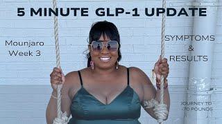 Week 3 Mounjaro (Tirzepatide) Update| Slow Loss, Big Goals + What’s Next!