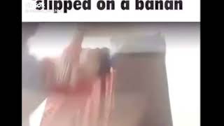 slipped on a banan