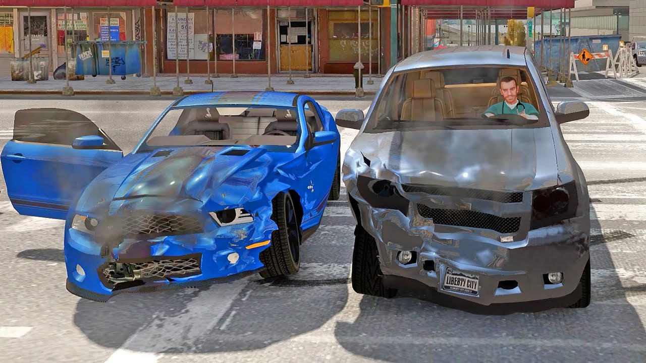 GTA 4 Car Crashes and road accidents with real cars Ep.25 Odycrash