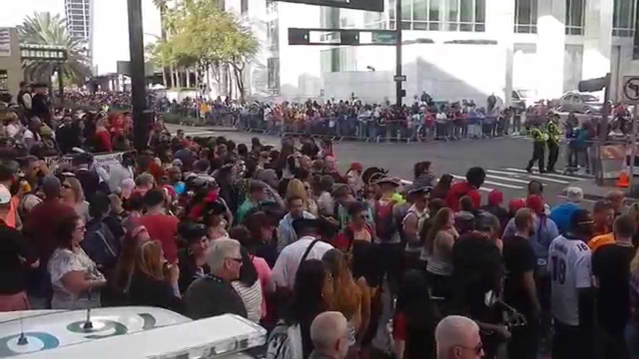 GASPARILLA PIRATE FESTIVAL FEB 1,2015 .100th PARADE AT SHERATON HOTEL TAMPA PART 1 of 3 ,1080p