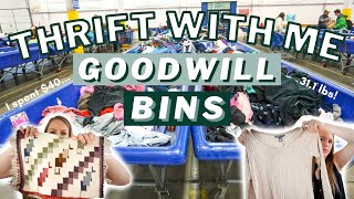 Thrift With Me at the Goodwill Outlet (BINS) + Haul to Sell on Poshmark & eBay
