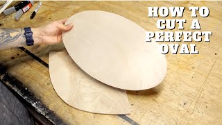 How To Cut a Perfect Oval Table Top EVERY TIME!