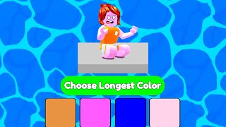 Roblox choose longest color…