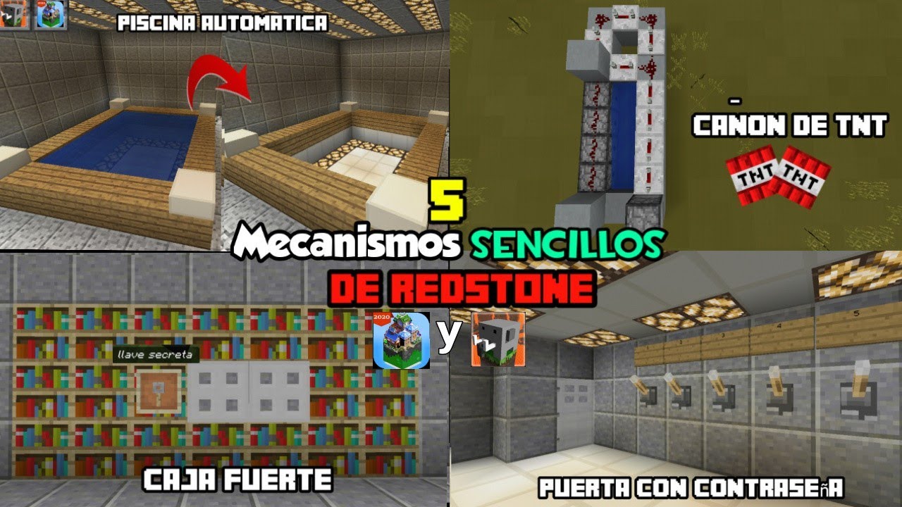 ✔MECANISMOS de REDSTONE para MASTERCRAFT y CRAFTSMAN demasiado SENCILLOS para SURVIVAL