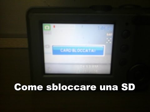 Video: Come Sbloccare La Scheda Nella Fotocamera