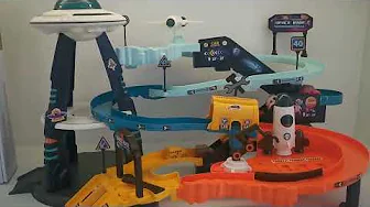 Kids Educational Big Adventure Parking Lot Assembly Electric Track Toy Set