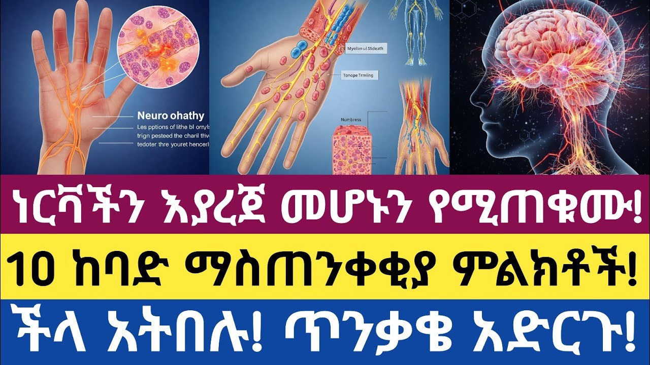 የነርቭ ሥርዓታችን እያረጀ መሆኑን የሚያሳዩ 10 ምልክቶች/ 10 Signs Your Nerves Are Aging