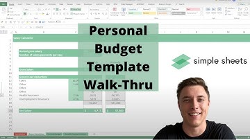 Personal Budget Excel Template Step-by-Step Video Tutorial by Simple Sheets