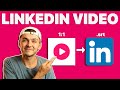 How to post a video on LinkedIn the correct way (aspect ratio, closed captions, video format,...)