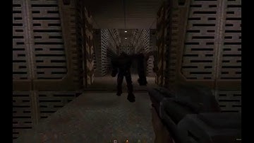 Woolie Plays Quake II (with colored lighting in software) Unit 2 Part 1 (Ammo Depot)