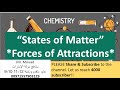 States of matter lesson 2 forces of attractions easychemistry4all