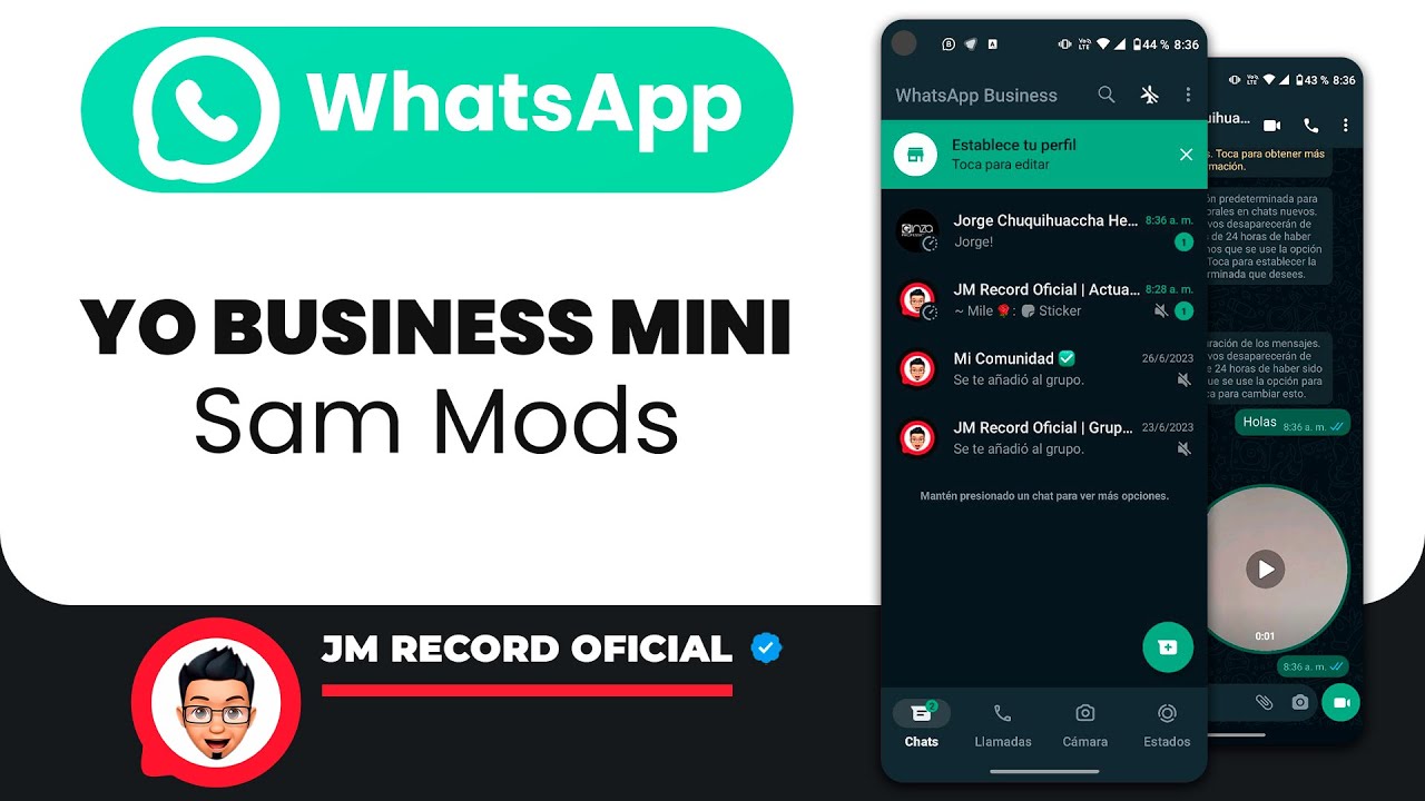 🚀 YOWHATSAPP BUSINESS MINI v34 (Sam Mods)📢 WHATSAPP CON NUEVAS FUNCIONES ✔ ULTIMA VERSION 2023