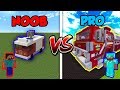 Minecraft NOOB vs. PRO: FIRETRUCK in Minecraft!