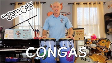 Preschool Music Class - Congas - Music Instruments #27 | The Jam Cats Music | Kids Songs