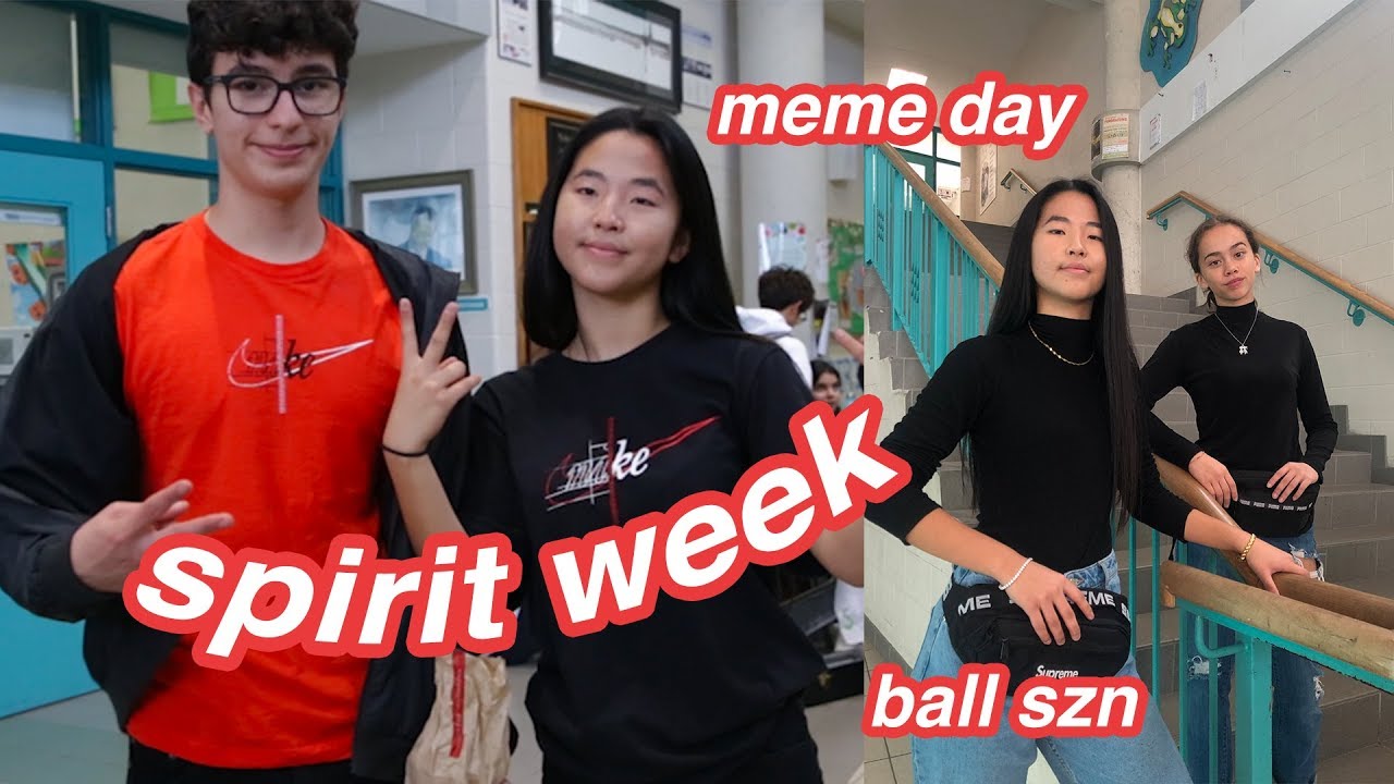 SPIRIT WEEK vlog!!! MEME DAY, twin day and basketball games | Grade 11 ...