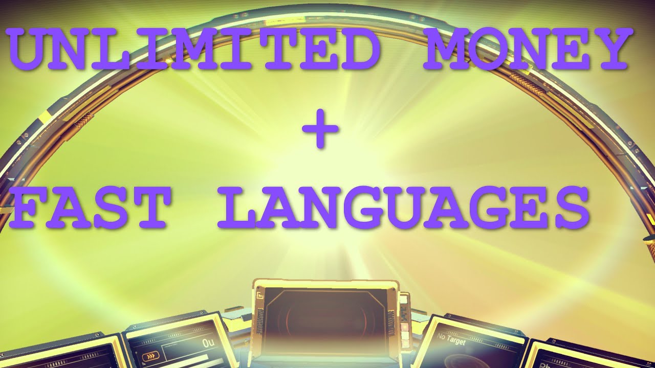 No Man's Sky: Unlimited money and faster languages