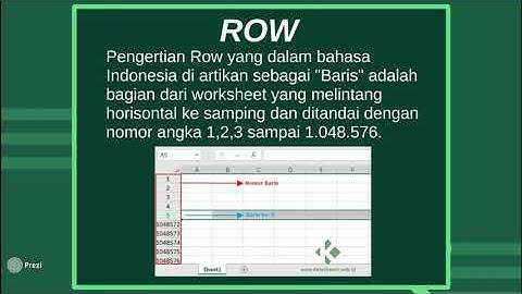 Materi TIK Komputer: Pengenalan Microsoft Excel