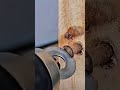 the process of tightening nails attached to wood using iron plates #construction #popular #shorts