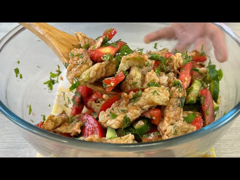 BAQLAJONLI HAMYONBOP MAZZALI SALAT TAYYORLASH / Таких вкусных Баклажанов я еще не ела!