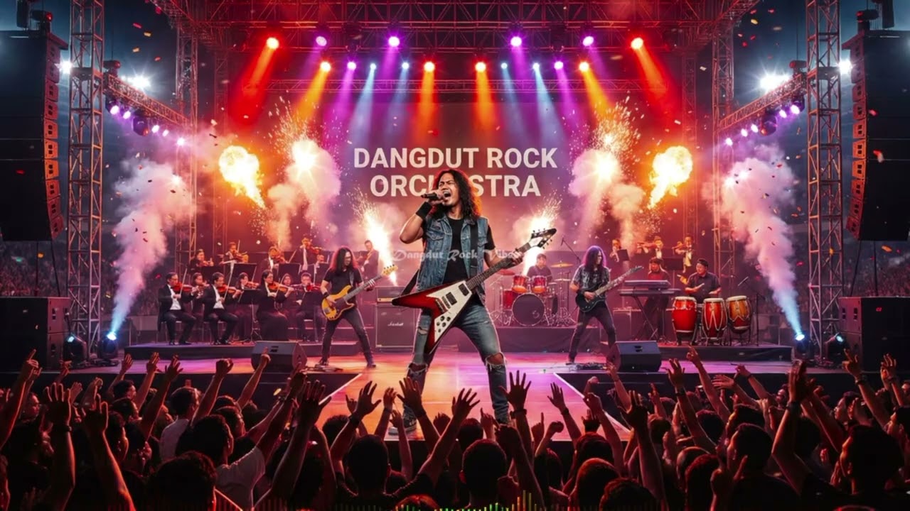 KARAOKE Adu Domba (Rock Orchestra Version) - Rhoma Irama _ Dangdut Rock Vibes _ Cadas Poll 