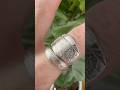 Spoon ring made from a 1937 spoon, Reed &amp; Barton pattern Evangeline. #spoonring #handmadejewelry