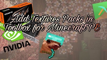 How To Add Textures Packs in Toolbox For MCPE 1.18