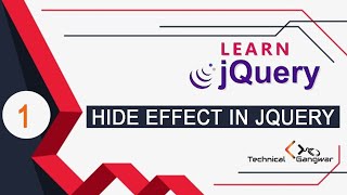 jQuery Tutorial in Hindi Part 1 : Hide Effects in jQuery in One Button Hindi