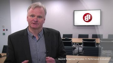 Beyond Budgeting: Principle 11 - Performance evaluation
