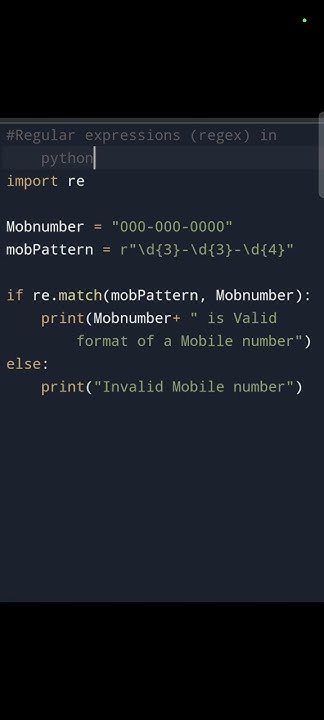 Learn Python : How to use Regular Expression (module name : re ) - YouTube