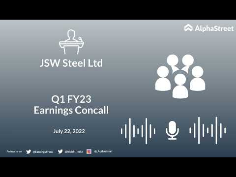 JSW Steel Ltd Q1 2023 Earnings Call