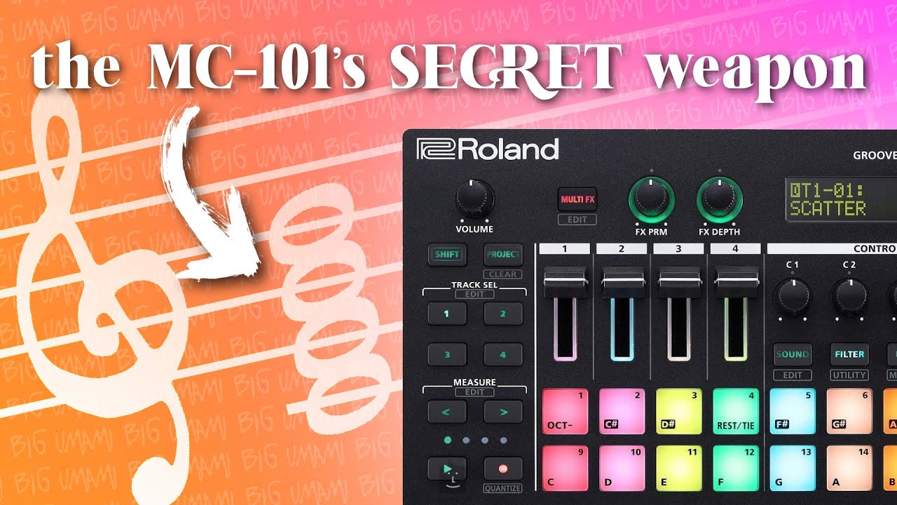 Roland MC-101 MC-707 ZEN-Core editor librarian - YouTube