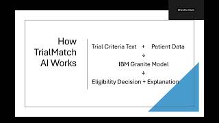TrialMatch AI — IBM Hackathon Demo