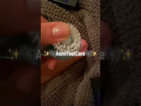 Stay tuned for tonight ASMR video #asmrfootmassage #asmrfeetcare #asmrtingles