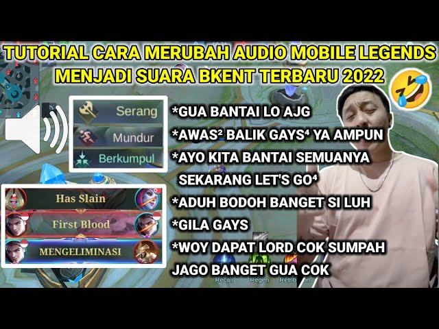 Tutorial cara merubah audio ml menjadi suara bkent terbaru 2022 class=