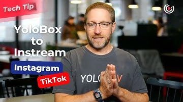 How to transfer the picture of YoloBox to Instream and live stream it on Instagram and TikTok?
