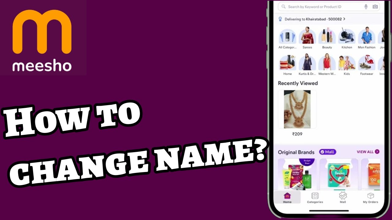 How to Change Name in Meesho App? Meesho Profile Name Change Tutorial