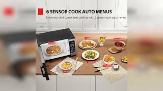Overview: TOSHIBA EM131A5C-SS Countertop Microwave Ovens 1.2 Cu Ft with 12.4" Removable Turntabl...